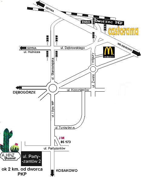 Mapa dojazdu
